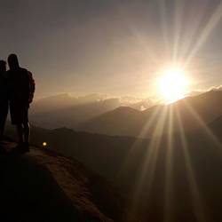 Sonnenuntergang auf dem Bromo