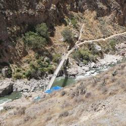 Da ging es über den Colca Fluss
