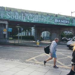Train and bus station around the corner from us