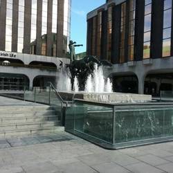 Fountain around the corner from our hotel