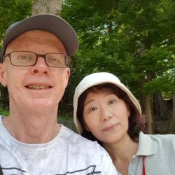 My guide (Atsuko) and some guy who really needs a photo stunt double