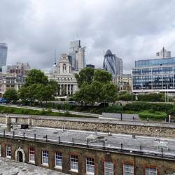 view of London from the battlements