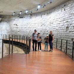 The original foundations of the Louvre when it was a palace