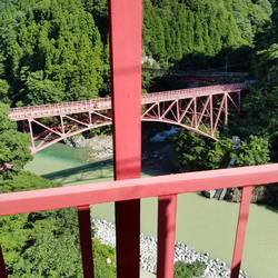 View of Kokorobe Bridge from the outbound train
