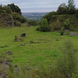 Disused quarry on Ridgeway between Cefn-Onn and Graig Llanishen