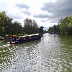 Narrow boats on the River Avon