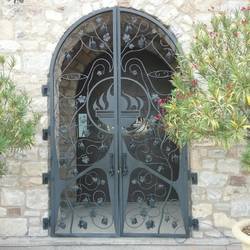 Lovely iron door screen