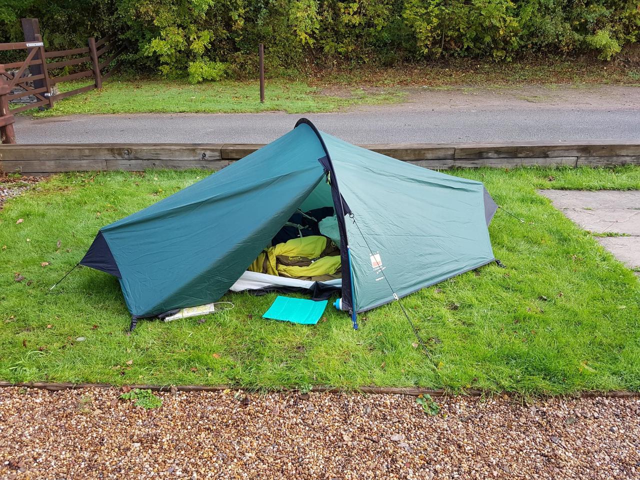 My pitch at Cwmcarn campsite