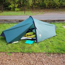 My pitch at Cwmcarn campsite