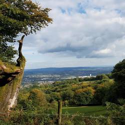 View East over Cwmbran new town from Mynydd Henllys