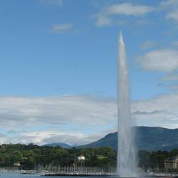 Lake and water jet at Geneva