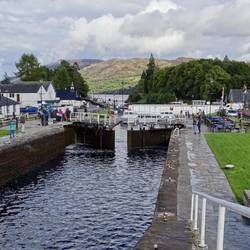 Coming up the lock, the water level must be the same in both locks