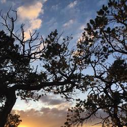 Sonnenuntergang auf dem Navajocampground