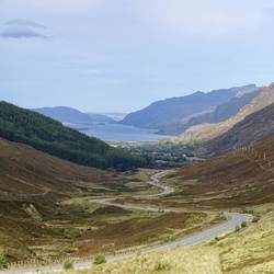 Looking down to Loch Maree