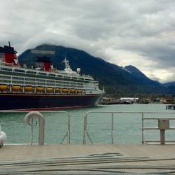 Leaving Skagway behind.