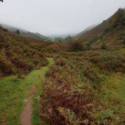 Attractive route up from Capel-y-ffin