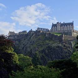 Edinburgh Castle a solid fortress on Castle Rock