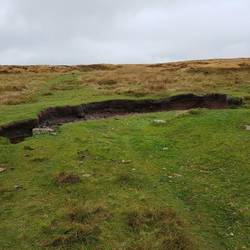 Subsidence like this is common in the black mountains