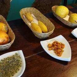 The 3 Peruvian passion fruits: Granadilla, Tumbo (originally used to cook ceviche before the Spanish brought l