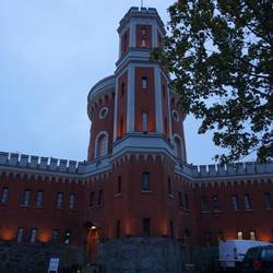 Kastellet Stockholm im letzten Licht des Tages.