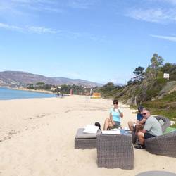 Morning coffee by the Med