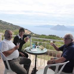 Last night's hotel balcony- great views