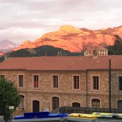 Sunset from our village
