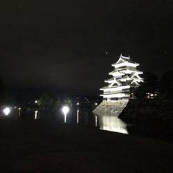 Matsumoto castle by night