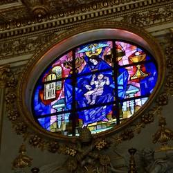 Stained glass in Santa Maria
