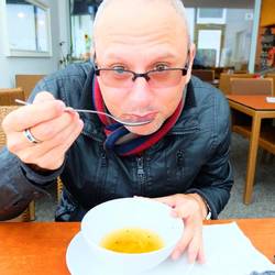 Sausage and noodle soup