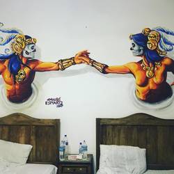 Wall art in our bedroom