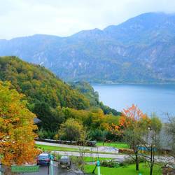 View from our front verandah over Mondsee Lake, Austria