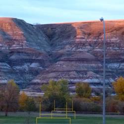 Sunset from our Walmart campsite