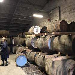 Vats of Whiskey (Malt) at the Edradour Distillery