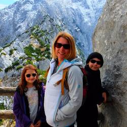 View from the "back yard" walk at Eagle's Nest across to Austrian border