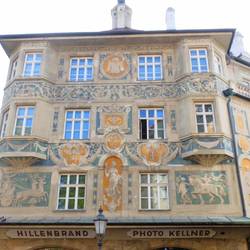 Beautifully decorated buildings