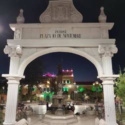 The symbolic entrance to the main square