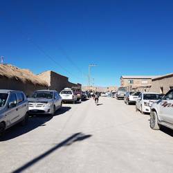 Dusty roads and mud houses