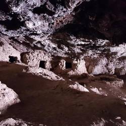 There are about 100 chambers here. Some with bones still in them