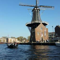 Haarlem - Canal Cruise (view of De Adriaan)