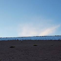 Snow in the desert valley