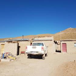 Our vehicle in front of the house