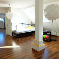 The kids sleeping area + the other bedroom