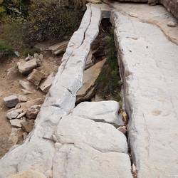Natural bridge formed by the water erosion