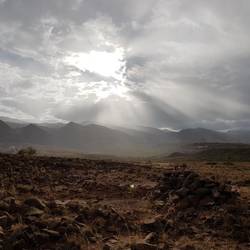 Raining in the hills
