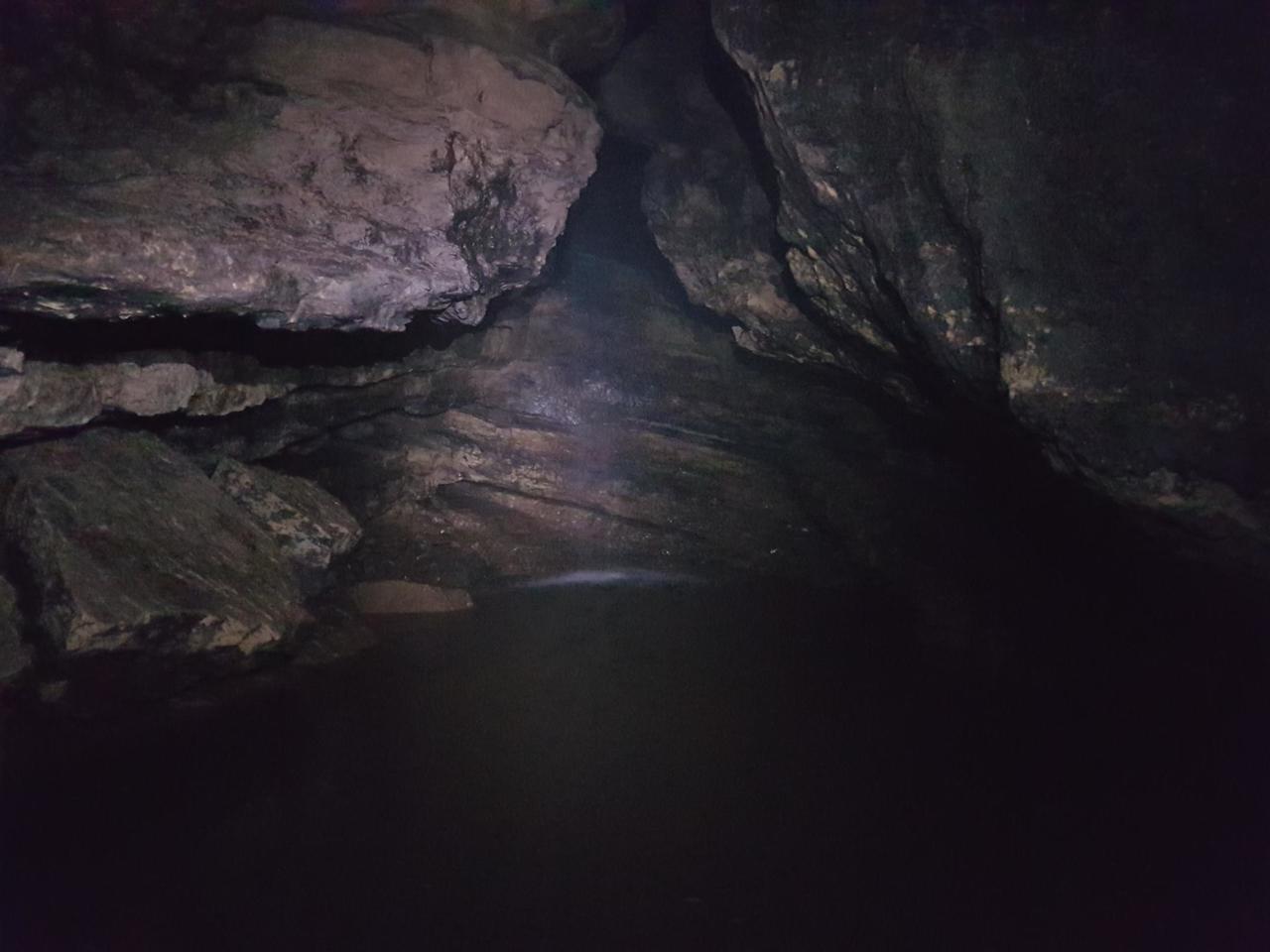 The waterfall with a pool below