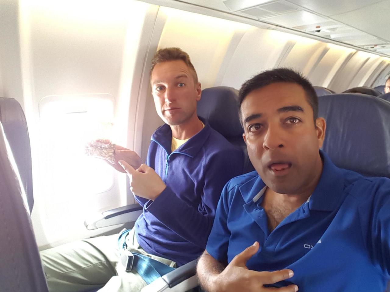 Managed to catch the flight