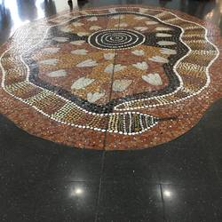 Golv på flygplatsen i Alice Springs