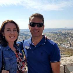 Looking towards the Old City from the Mount of Olives