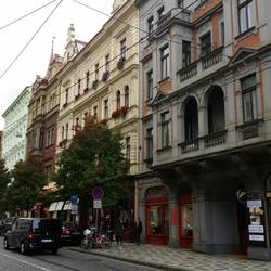 Prague - street we were staying